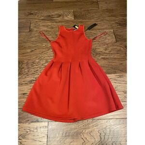 Buffalo David‎ Bitton Red Fit & Flare Dress Women's Size M | NWT $118 | Kolander